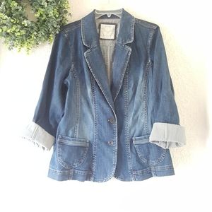 Sonoma Denim Jean Blazer Jacket